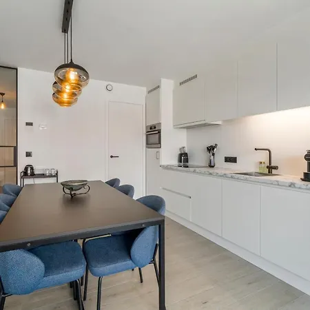 Maison Madison Nieuwbouw, Terras, Prive Parking! Apartament